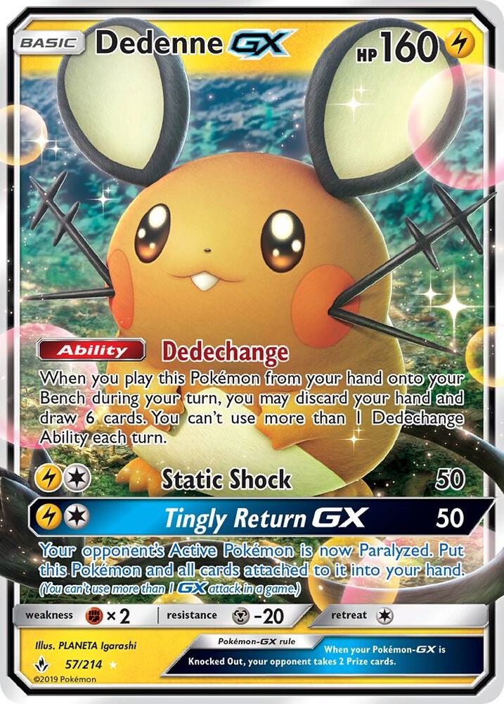 Dedenne GX 57/214 (SM - Unbroken Bonds)  - Holofoil