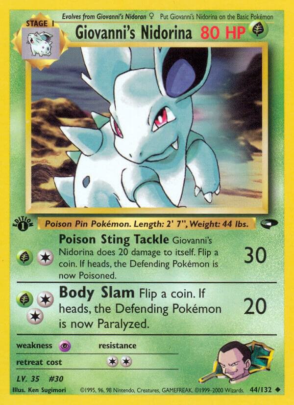 Giovanni's Nidorina 044/132 (Gym Challenge)  - 1st Edition