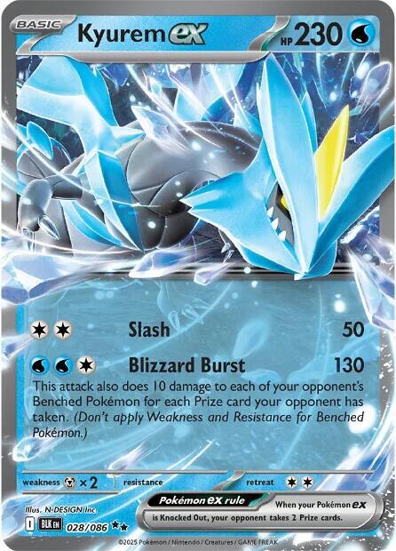 Kyurem ex 028/086 (SV: Black Bolt)  - Holofoil