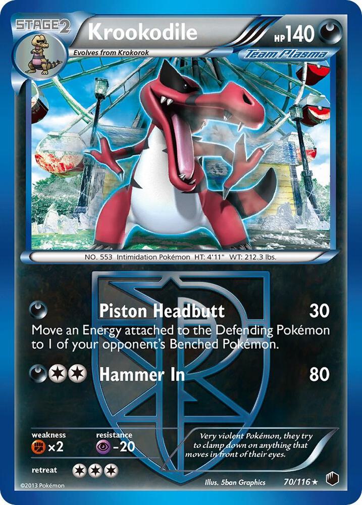 Krookodile Team Plasma 70/116 (Plasma Freeze) 