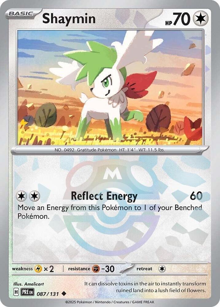 Shaymin 087/131 (SV: Prismatic Evolutions)  - Master Ball Holofoil