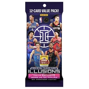 2021-22 Panini Illusions Basketball NBA 12 Trading Card Cello Value Pack