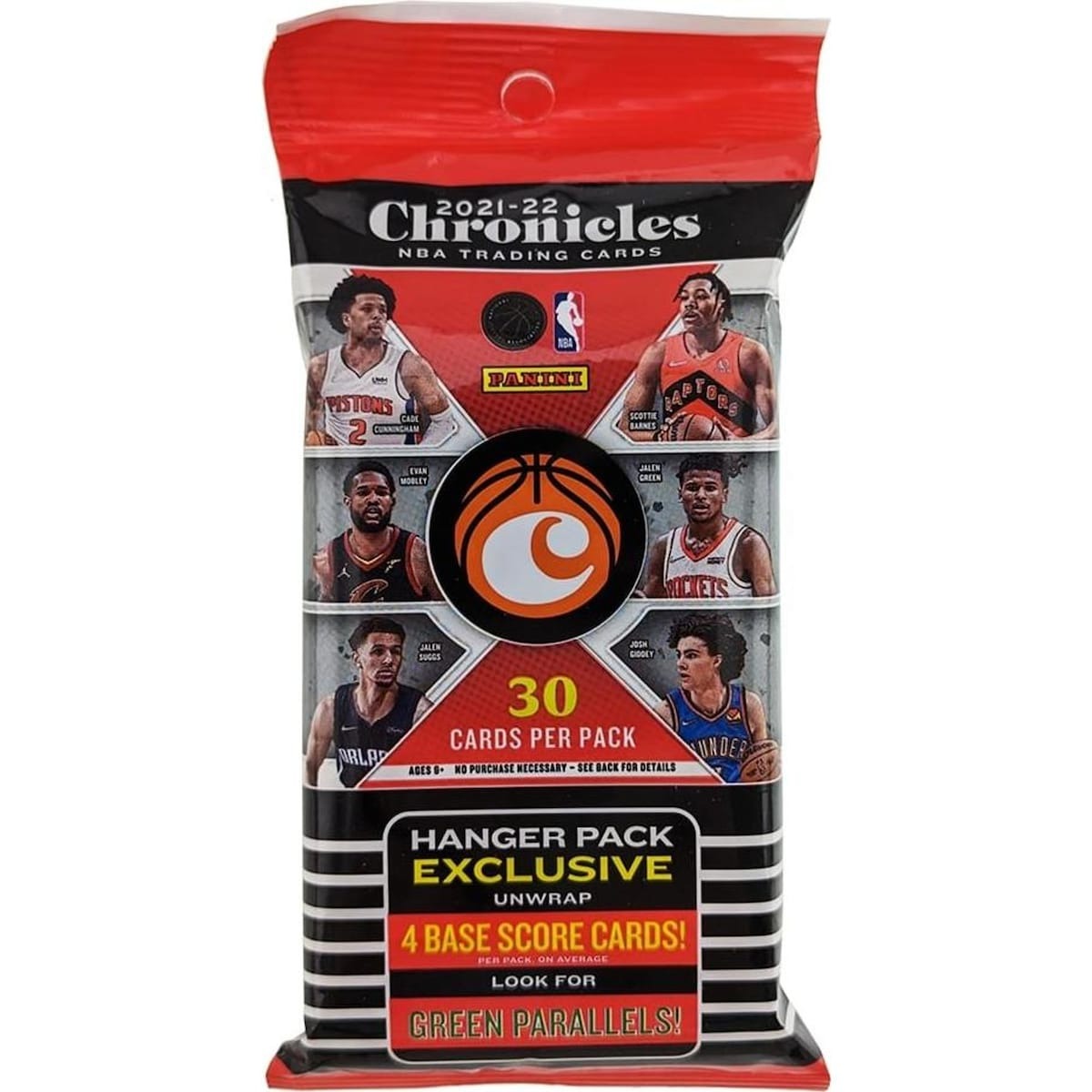 2021-2022 Panini Chronicles NBA Basketball Trading Cards Hanger Pack