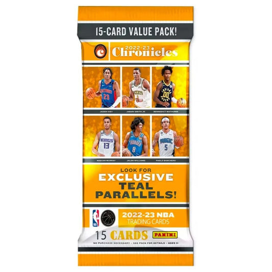 2022-23 Panini Chronicles NBA Basketball Jumbo 15 Trading Card Value Pack