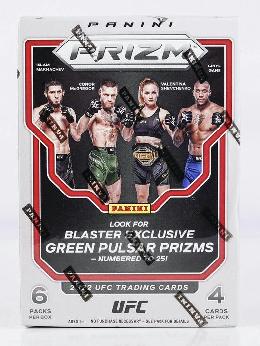 2022 Panini Prizm UFC 6-Pack Blaster Box (Green Pulsar Prizms!)