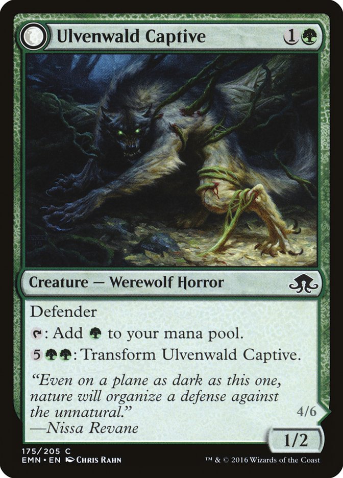 Ulvenwald Captive // Ulvenwald Abomination 175/205 (Eldritch Moon) 