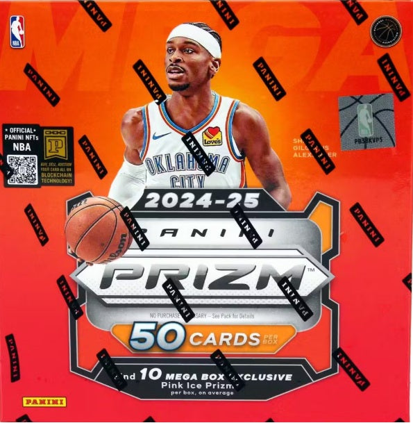 2024/25 Panini Prizm NBA Basketball Mega Box (Pink Ice Prizms!)