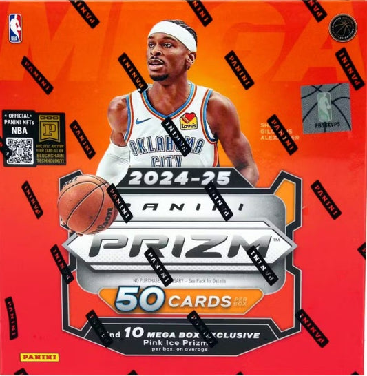 2024/25 Panini Prizm NBA Basketball Mega Box (Pink Ice Prizms!)