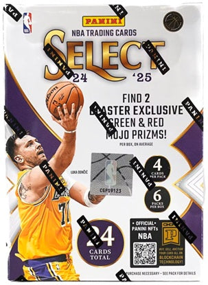 2024/25 Panini Select Basketball 6-Pack Hobby Blaster Box (Green & Red Mojo Prizms)