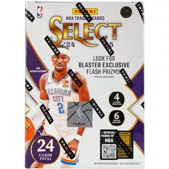 2024/25 Panini Select Basketball 6-Pack Blaster Box (Flash Prizms)