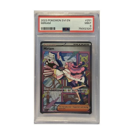 PSA 9 - 2023 POKEMON MIRIAM #251 - SPECIAL RARE - SVI EN-SCARLET & VIOLET GRADED CARD