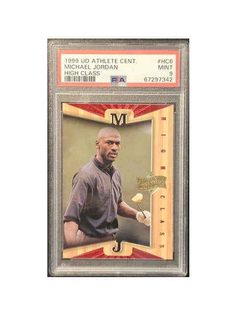 PSA 9 - MICHAEL JORDAN #HC6 - 1999 UPPER DECK MJ ATHLETE OF THE CENTURY - HIGH CLASS