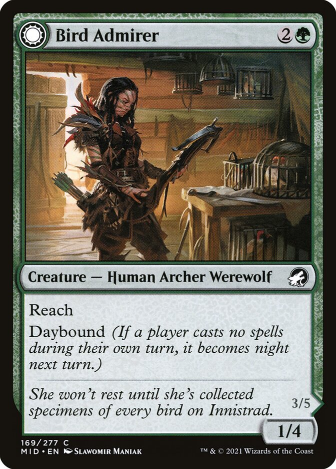 Bird Admirer // Wing Shredder 169 (Innistrad: Midnight Hunt) 