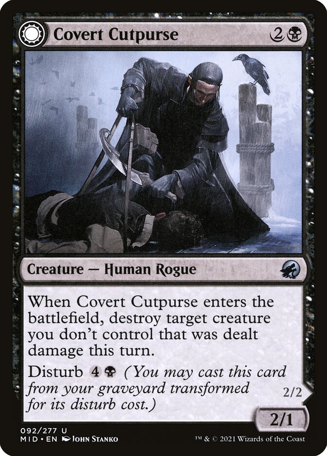 Covert Cutpurse // Covetous Geist 92/277 (Innistrad: Midnight Hunt) 