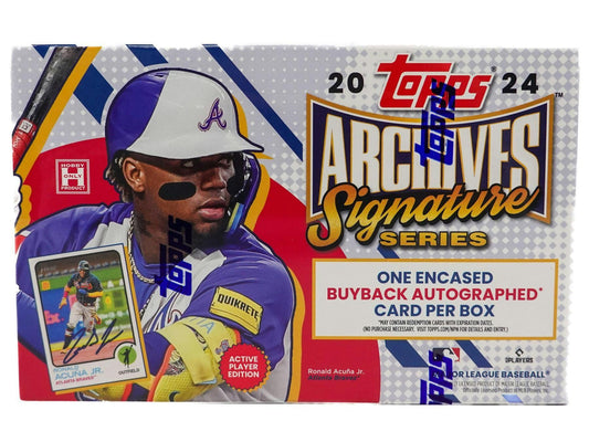 2024 Topps Archives Signature Series Current Player Edition Baseball Hobby Box