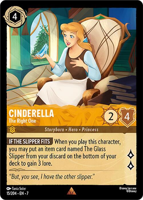 Cinderella, The Right One 15/204 (Archazia's Island)  - Cold Foil
