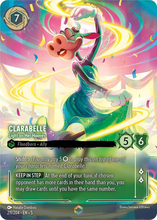 Clarabelle, Light on Her Hooves (Enchanted) 211/204 (Shimmering Skies)  - Holofoil