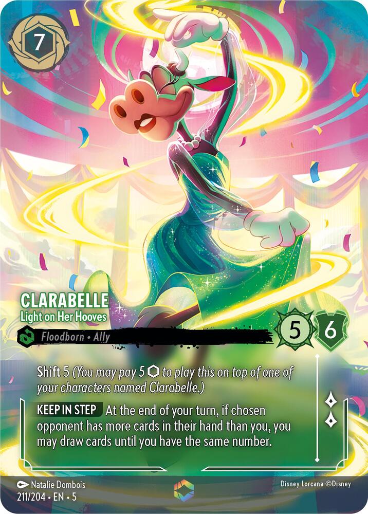 Clarabelle, Light on Her Hooves (Enchanted) 211/204 (Shimmering Skies)  - Holofoil