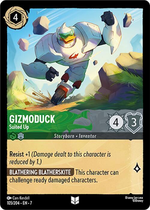 Gizmoduck, Suited Up 105/204 (Archazia's Island) 