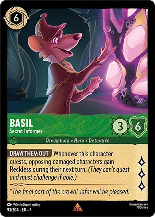 Basil, Secret Informer 93/204 (Archazia's Island)  - Cold Foil