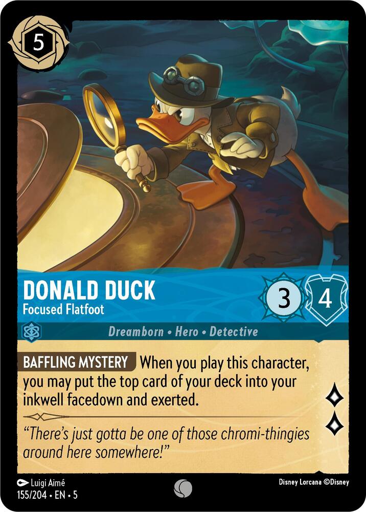 Donald Duck, Focused Flatfoot 155/204 (Shimmering Skies) 