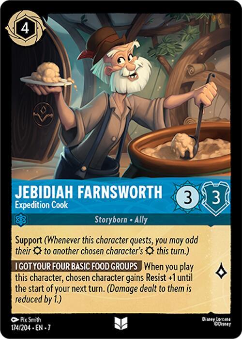 Jebidiah Farnsworth, Expedition Cook 174/204 (Archazia's Island) 