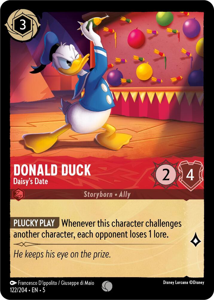 Donald Duck, Daisy's Date 122/204 (Shimmering Skies)  - Cold Foil