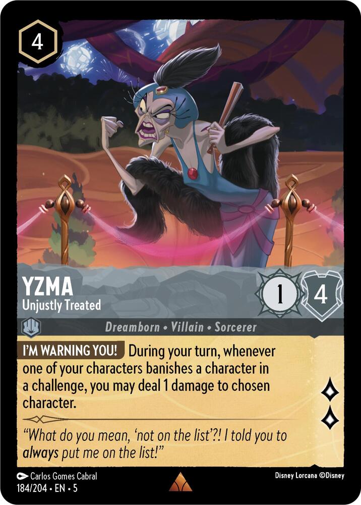 Yzma, Unjustly Treated 184/204 (Shimmering Skies) 
