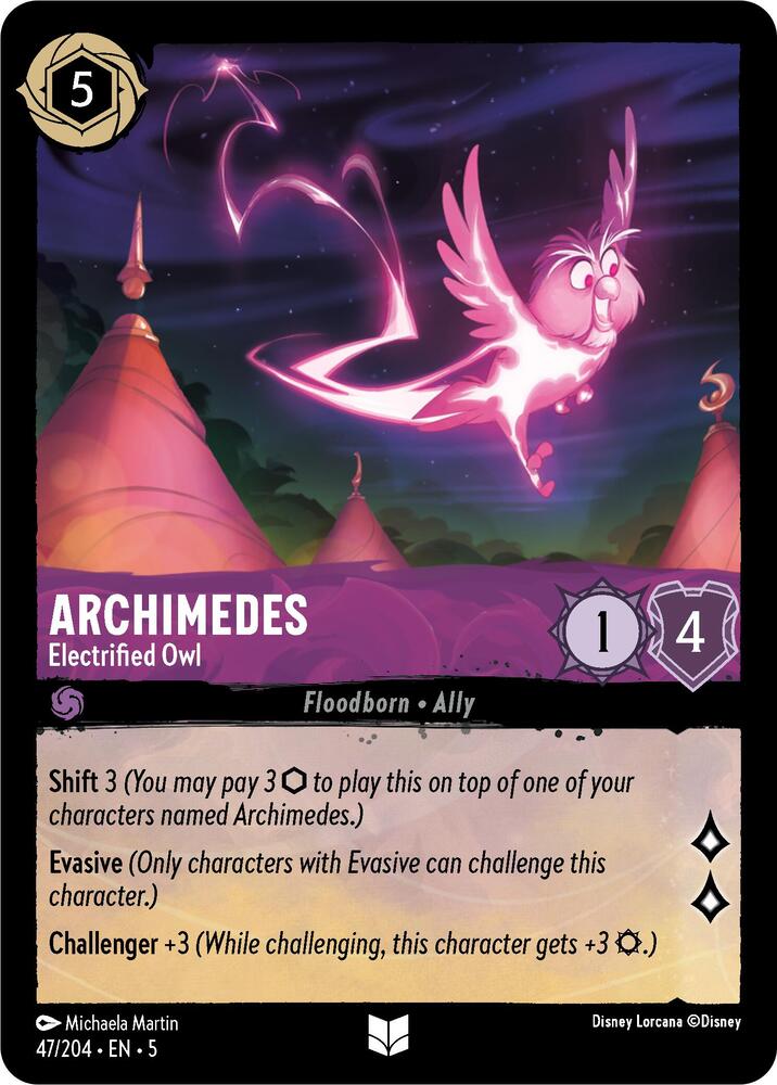 Archimedes, Electrified Owl 47/204 (Shimmering Skies)  - Cold Foil