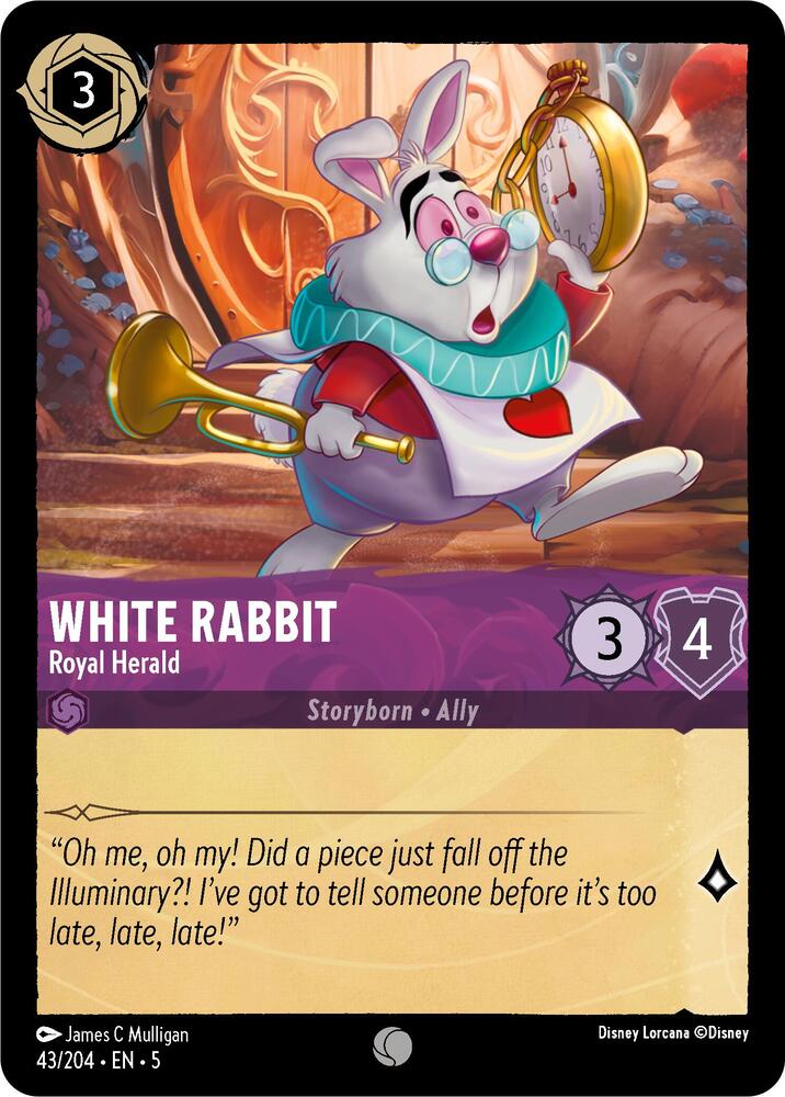 White Rabbit, Royal Herald 43/204 (Shimmering Skies)  - Cold Foil