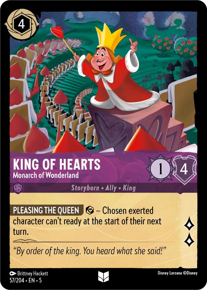 King of Hearts, Monarch of Wonderland 57/204 (Shimmering Skies) 