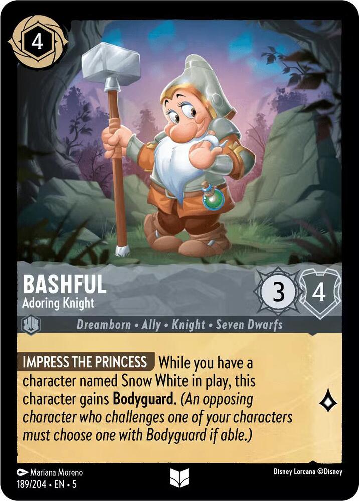Bashful, Adoring Knight 189/204 (Shimmering Skies) 