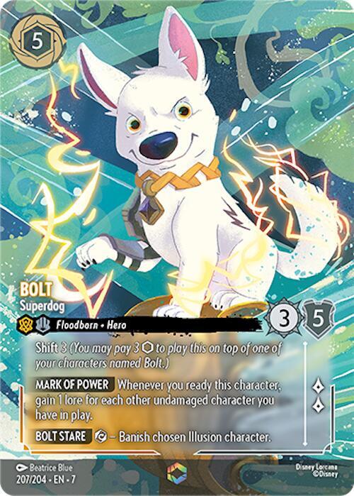 Bolt, Superdog Enchanted 207/204 (Archazia's Island)  - Holofoil