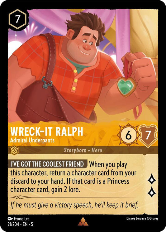 Wreck-It Ralph, Admiral Underpants 21/204 (Shimmering Skies)  - Cold Foil