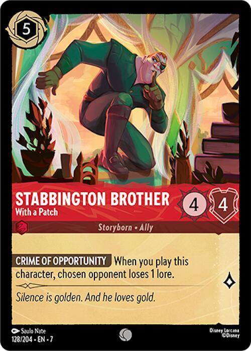 Stabbington Brother, With a Patch 128/204 (Archazia's Island)  - Cold Foil
