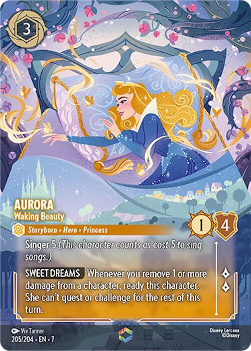Aurora, Waking Beauty Enchanted 205/204 (Archazia's Island)  - Holofoil