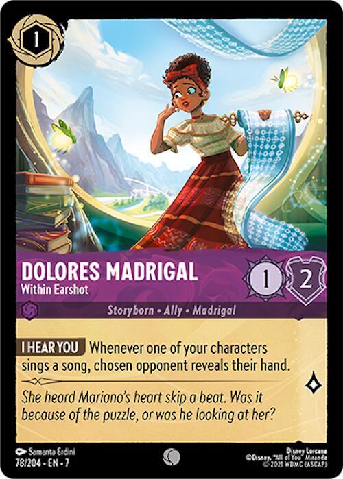 Dolores Madrigal, Within Earshot 78/204 (Archazia's Island)  - Cold Foil