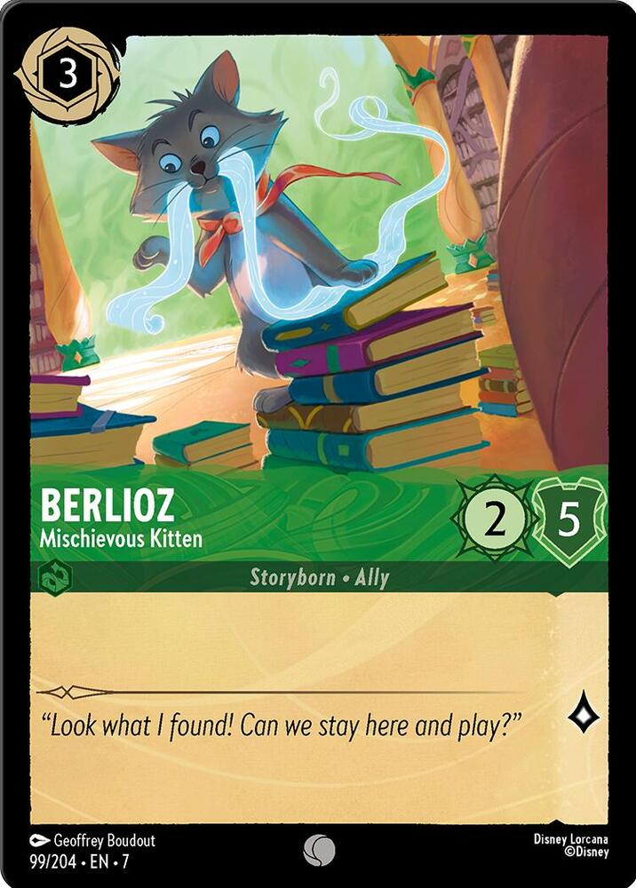 Berlioz, Mischievous Kitten 99/204 (Archazia's Island)  - Cold Foil
