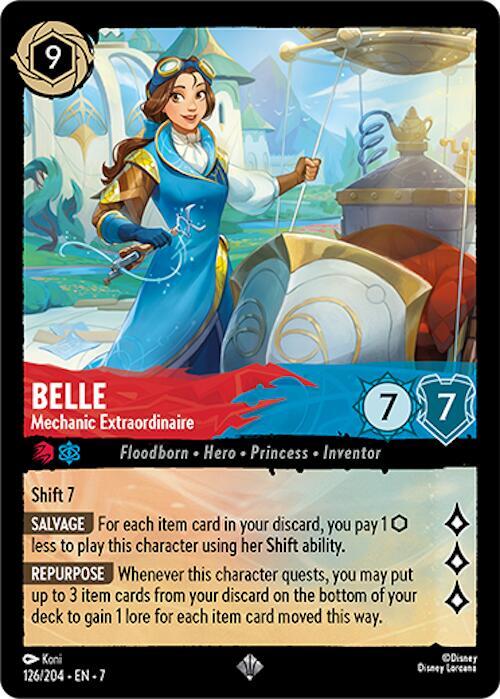 Belle, Mechanic Extraordinaire 126/204 (Archazia's Island)  - Cold Foil