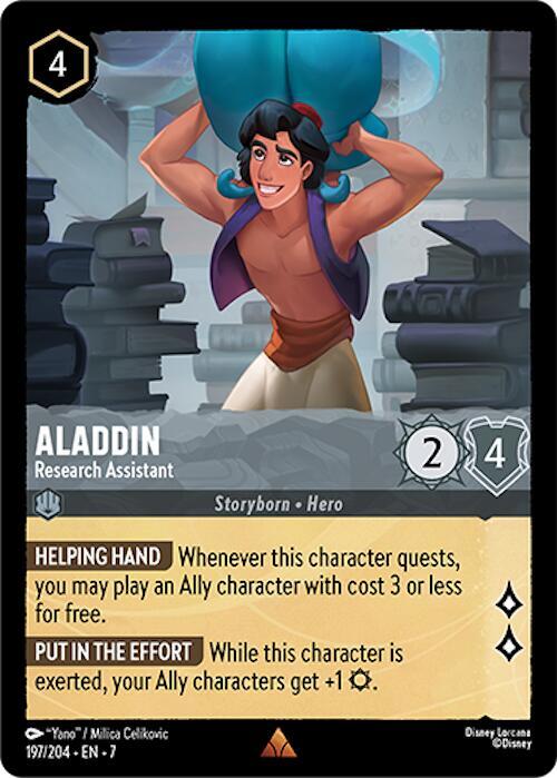 Aladdin, Research Assistant 197/204 (Archazia's Island)  - Cold Foil