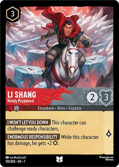 Li Shang, Newly Promoted 133/204 (Archazia's Island) 