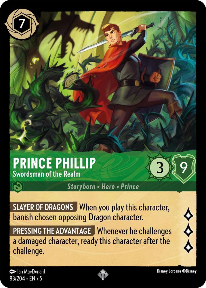 Prince Phillip, Swordsman of the Realm 83/204 (Shimmering Skies) 