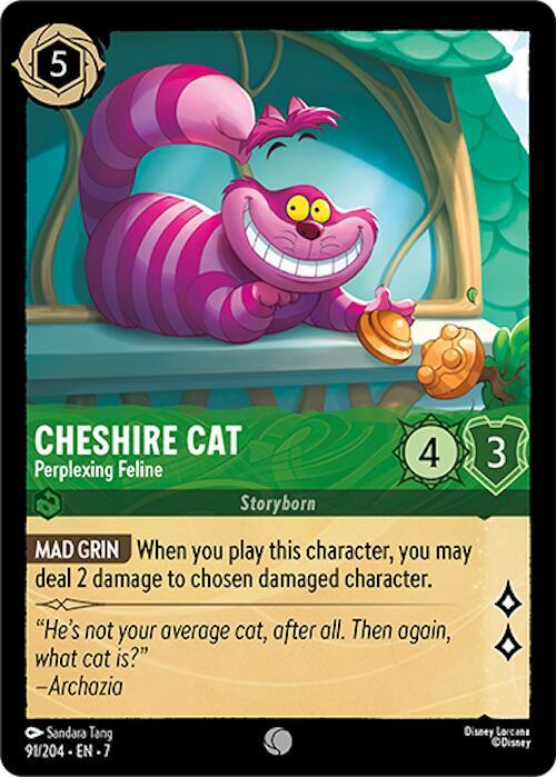 Cheshire Cat, Perplexing Feline 91/204 (Archazia's Island)  - Cold Foil