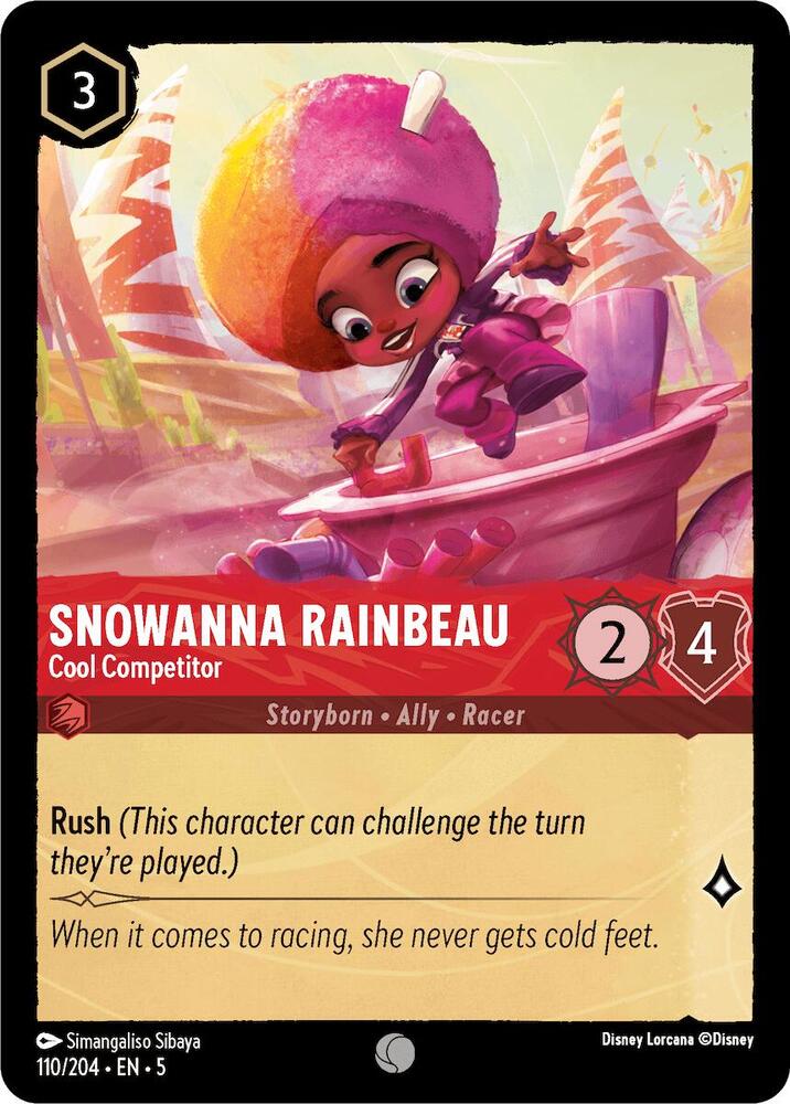 Snowanna Rainbeau, Cool Competitor 110/204 (Shimmering Skies)  - Cold Foil