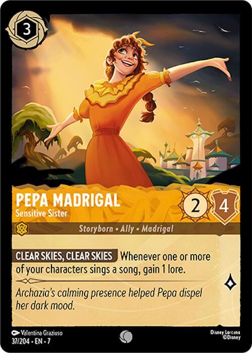 Pepa Madrigal, Sensitive Sister 37/204 (Archazia's Island)  - Cold Foil