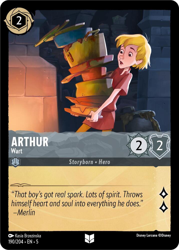Arthur, Wart 190/204 (Shimmering Skies)  - Cold Foil