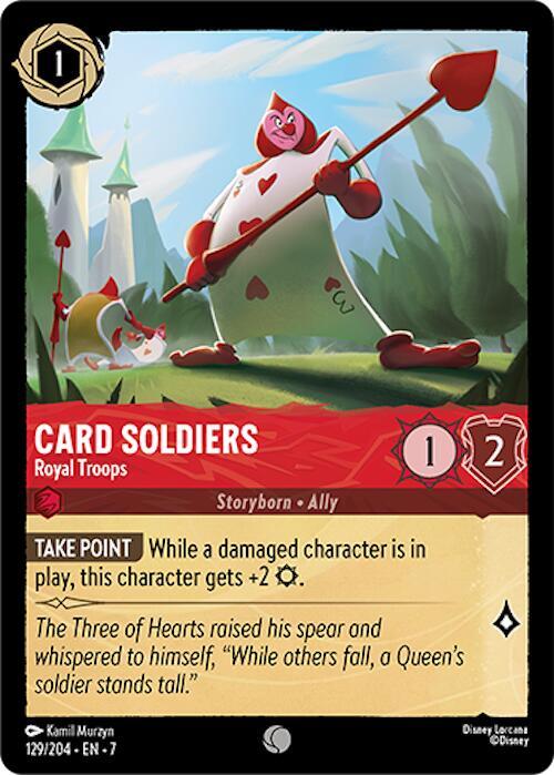 Card Soldiers, Royal Troops 129/204 (Archazia's Island) 