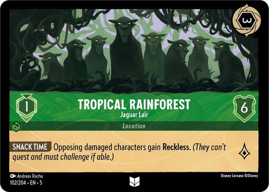 Tropical Rainforest, Jaguar Lair 102/204 (Shimmering Skies)  - Cold Foil