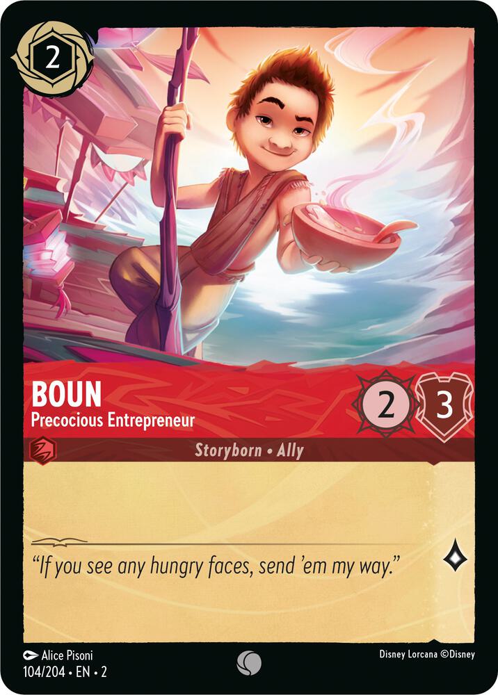 Boun, Precocious Entrepreneur 104/204 (Rise of the Floodborn) 
