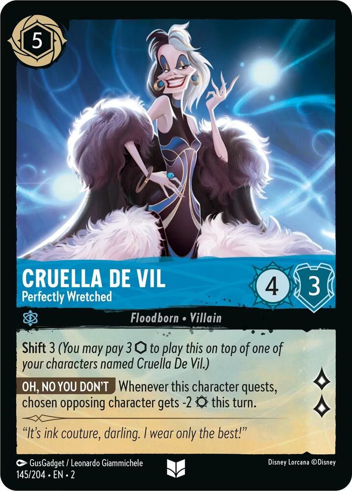 Cruella De Vil, Perfectly Wretched 145/204 (Rise of the Floodborn) 